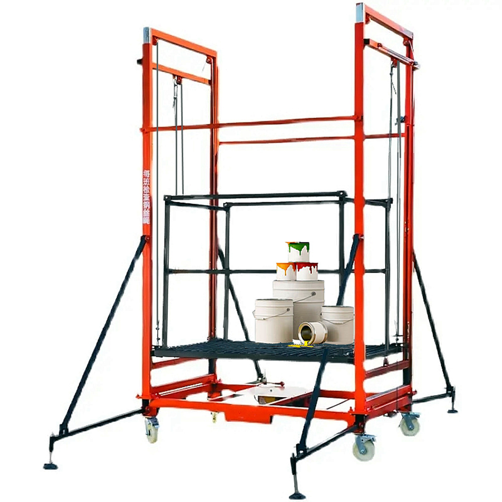 500KG 2-10M Mobile Scaffoldings Automatic Lift Platform Lifting multiple models foldable electric scaffolding lift platform