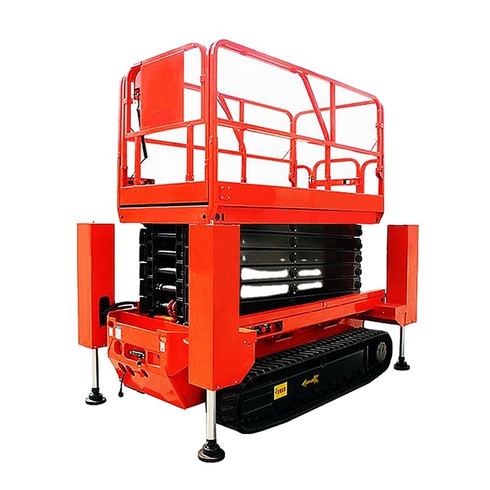 Small Electric Hydraulic lift Table mini home Mobile scissor lift Platform crawler self-propelled Scissor Lift