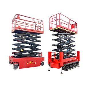 Small Electric Hydraulic lift Table mini home Mobile scissor lift Platform crawler self-propelled Scissor Lift