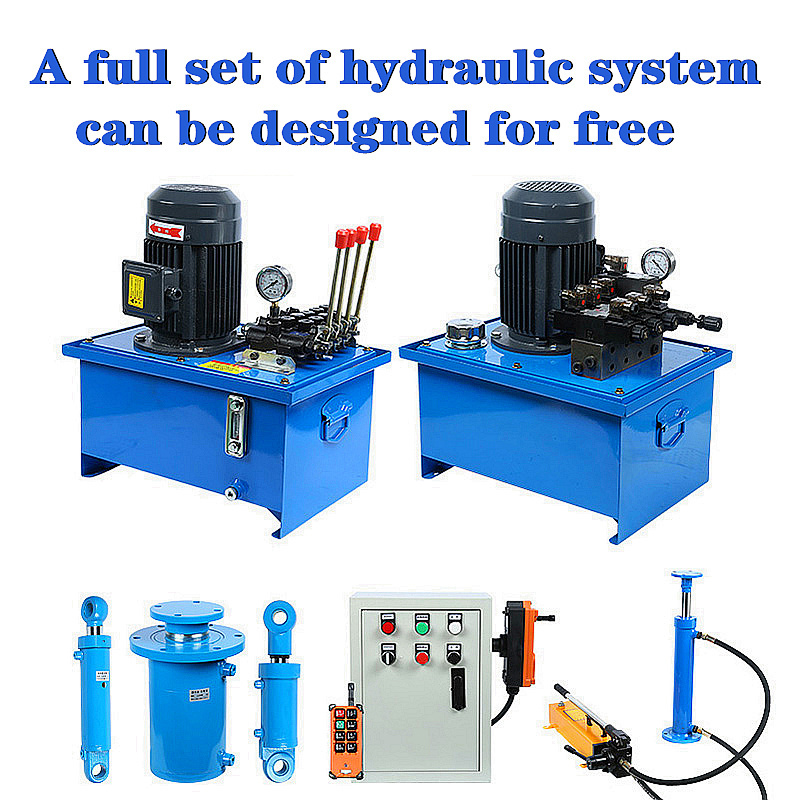 Jcb electric dc small hydraulic cylinder pump 220v double acting Pack Mini Hydroelectric power unit 12v 24v hydraulics pumps