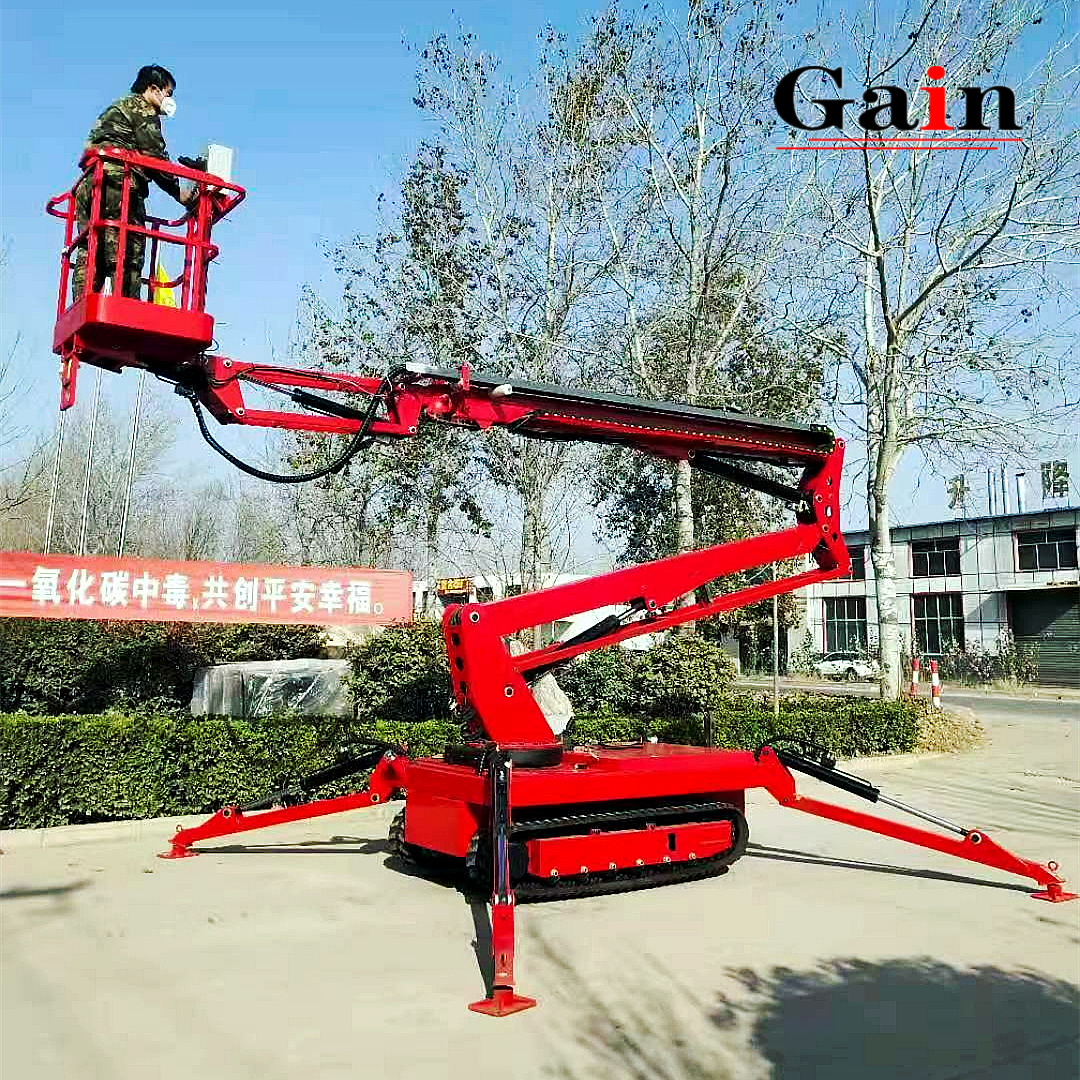 10-24M All Terrain spider Articulated Crawler boom lift Aerial Work Platform Tracked chassis Electric hydraulic Telescoping Lift