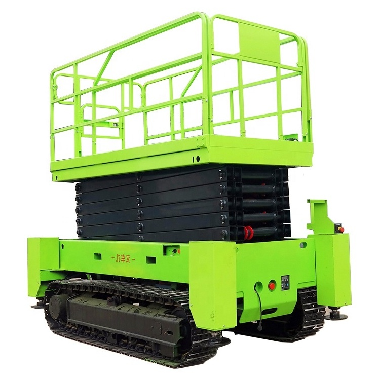 Hot sales in china 14-16m mobile self-propelled aerial work platform with outriggers crawler platform lift scisor lift crawler