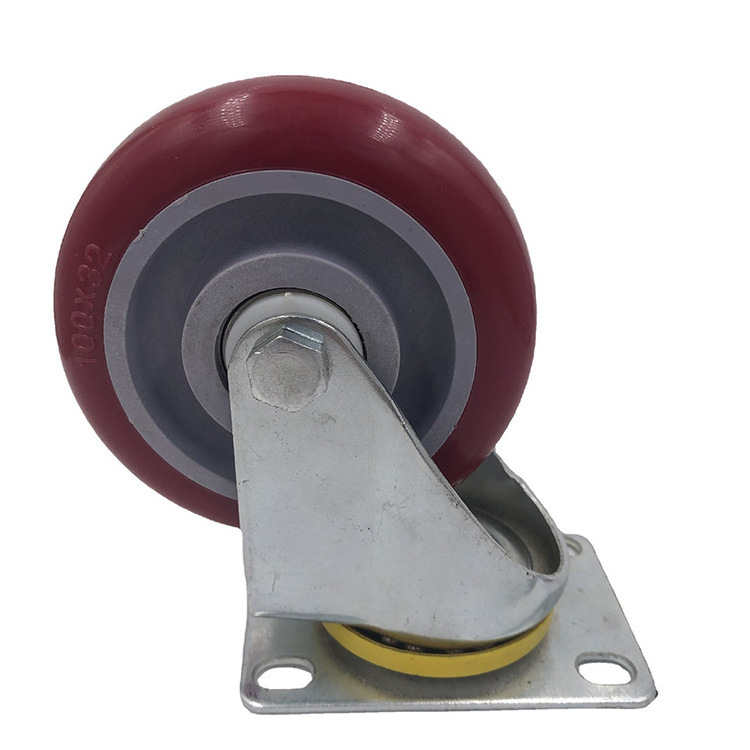 Heavy Duty Plate Caster Wheels swivel heavy duty caster running wheels No Noise,Ball Bearing