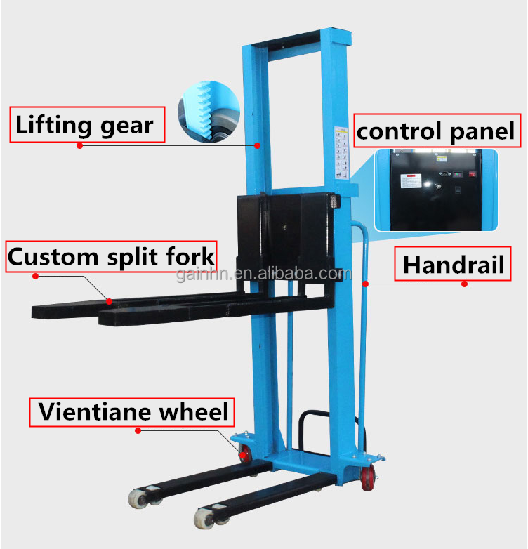 Good quality high stacker small self remote control lift pallet hand manual hydraulic small for escaleras electric forklift