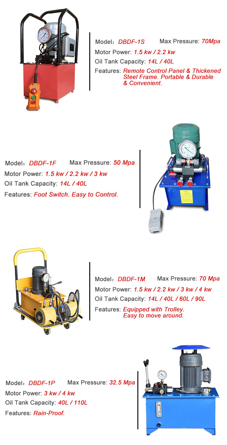 Jcb electric dc small hydraulic cylinder pump 220v double acting Pack Mini Hydroelectric power unit 12v 24v hydraulics pumps