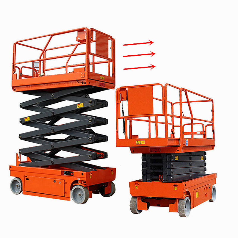 Small Electric Hydraulic lift Table mini home Mobile scissor lift Platform crawler self-propelled Scissor Lift