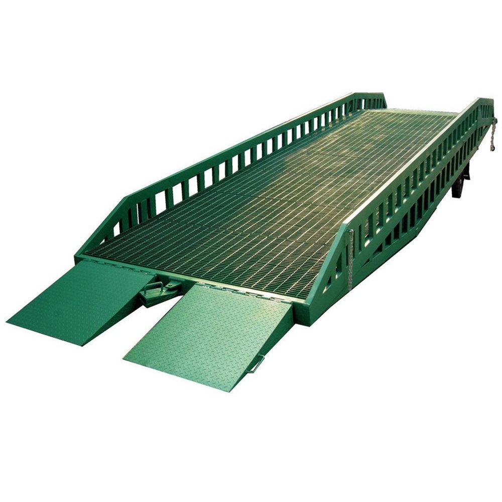 High quality 12ton yard dock ramp container forklift loading unloading hydraulic mobile dock ramp