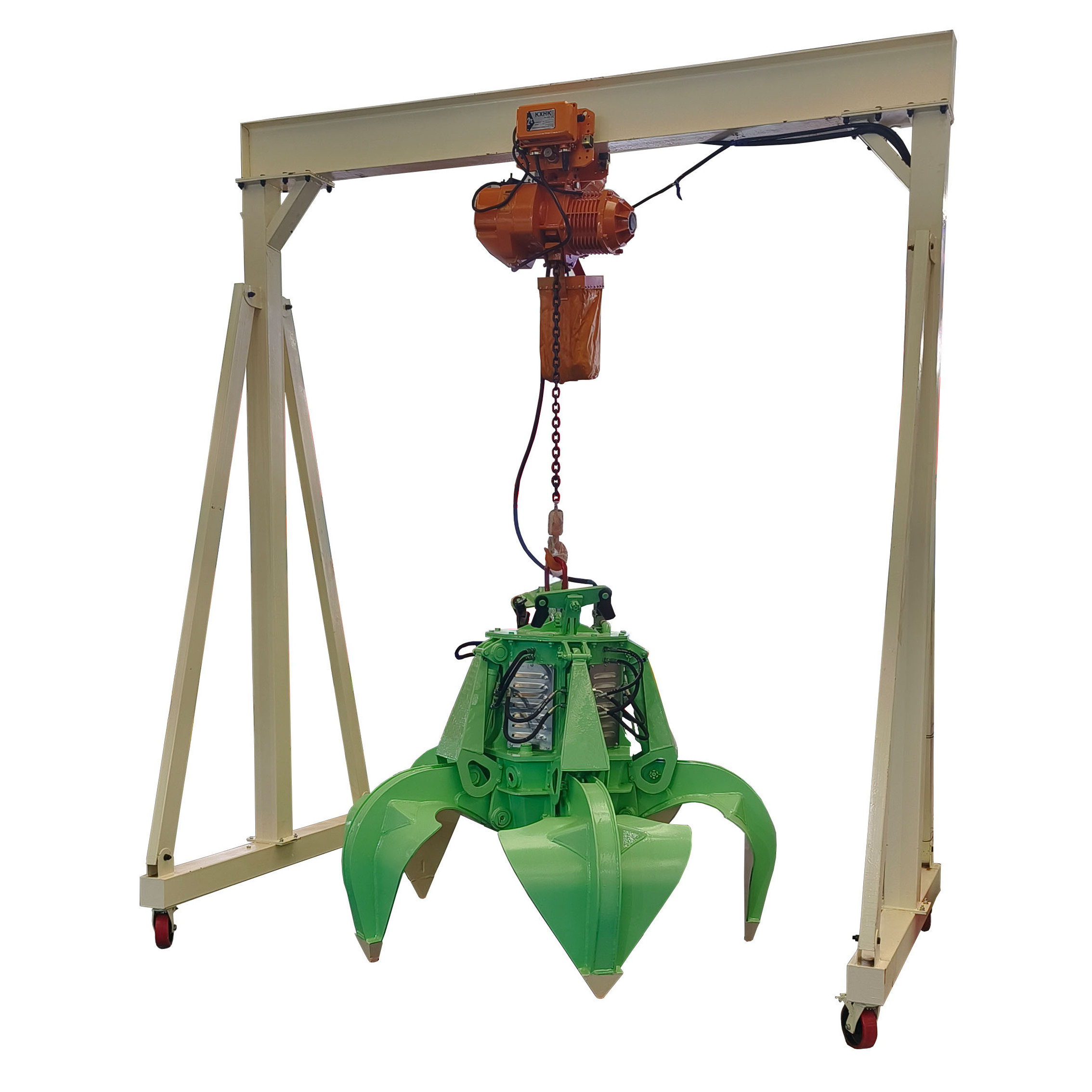 Hot Selling 10 Ton Cheap Hydraulic Excavator Scrap Grab Orange Peel Grapple Truck Crane Grab For Scrap Handling