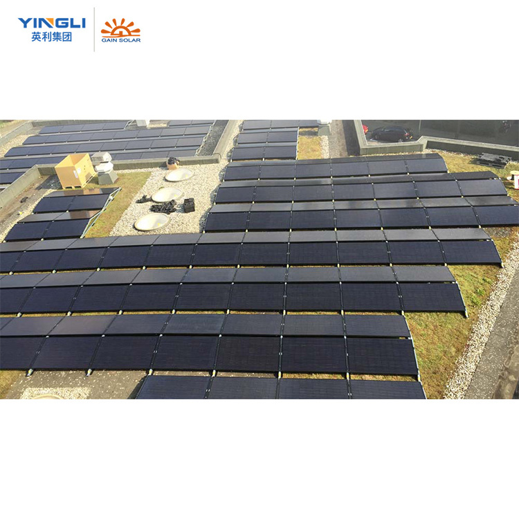 YINGLI solar panel 300w water curtain wall 20kwh 25kwh 30kwh home solar power system 10KW