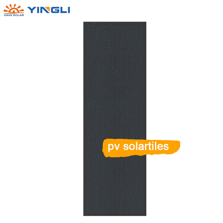 Jiasheng cheap solar tile pv roof hook in red stonelike colourful tempered glass photovoltaic solar tiles prices