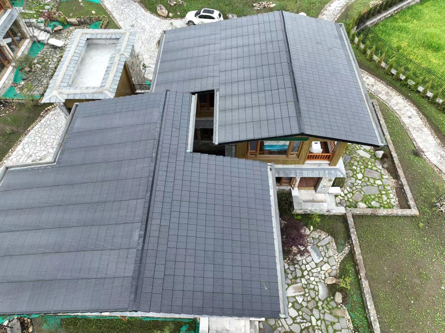 YingLI jiasheng Gain Solar BIPV solar panels 550w roof BIPV bipv solar roof tiles transparent cell system for color