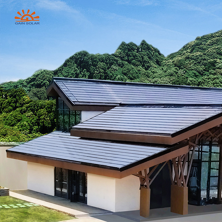 YingLI jiasheng Gain Solar BIPV solar panels 550w roof BIPV bipv solar roof tiles transparent cell system for color