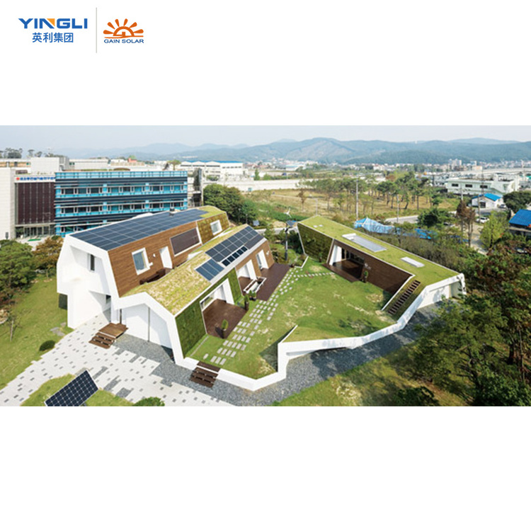 YINGLI solar panel 300w water curtain wall 20kwh 25kwh 30kwh home solar power system 10KW