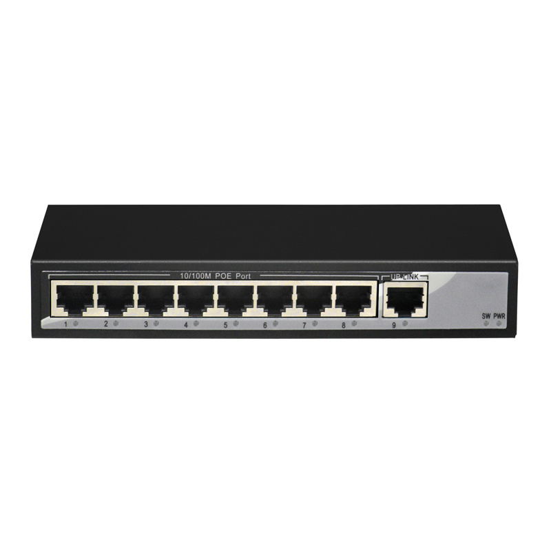 Gainstrong10/100mbps switch 8 port poe support 8 port reverse poe epon onu and poe network switch