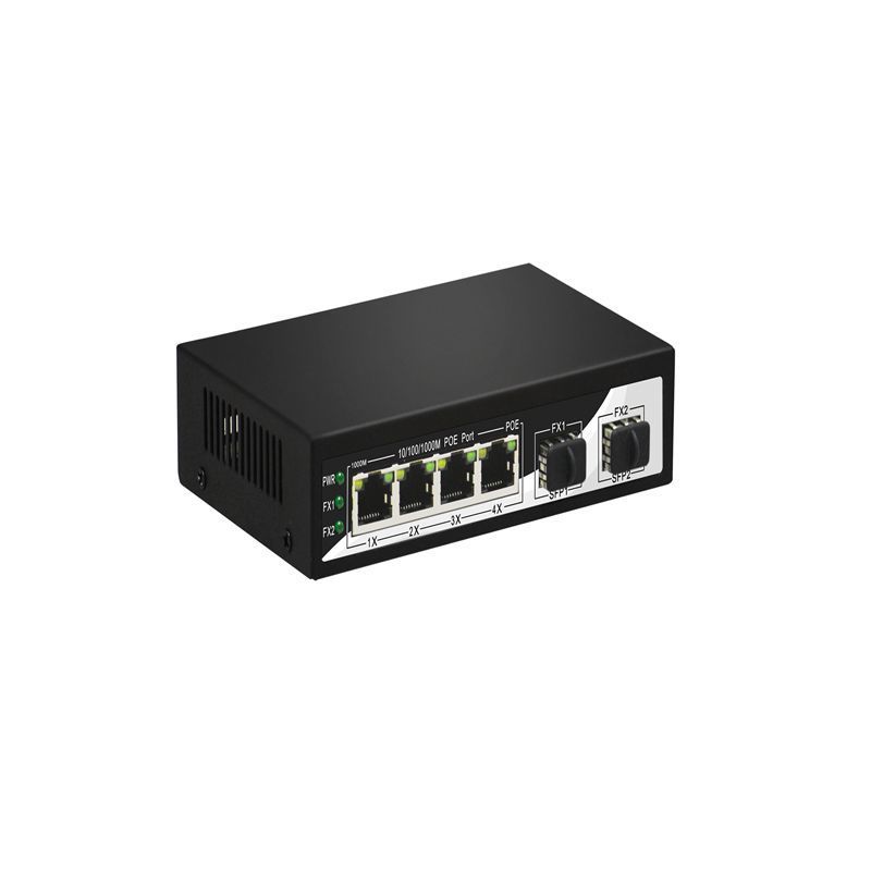 CE Standard 1000M LC Industrial Gigabit Ethernet POE Switch with SFP RJ45 for Fiber Optical Network