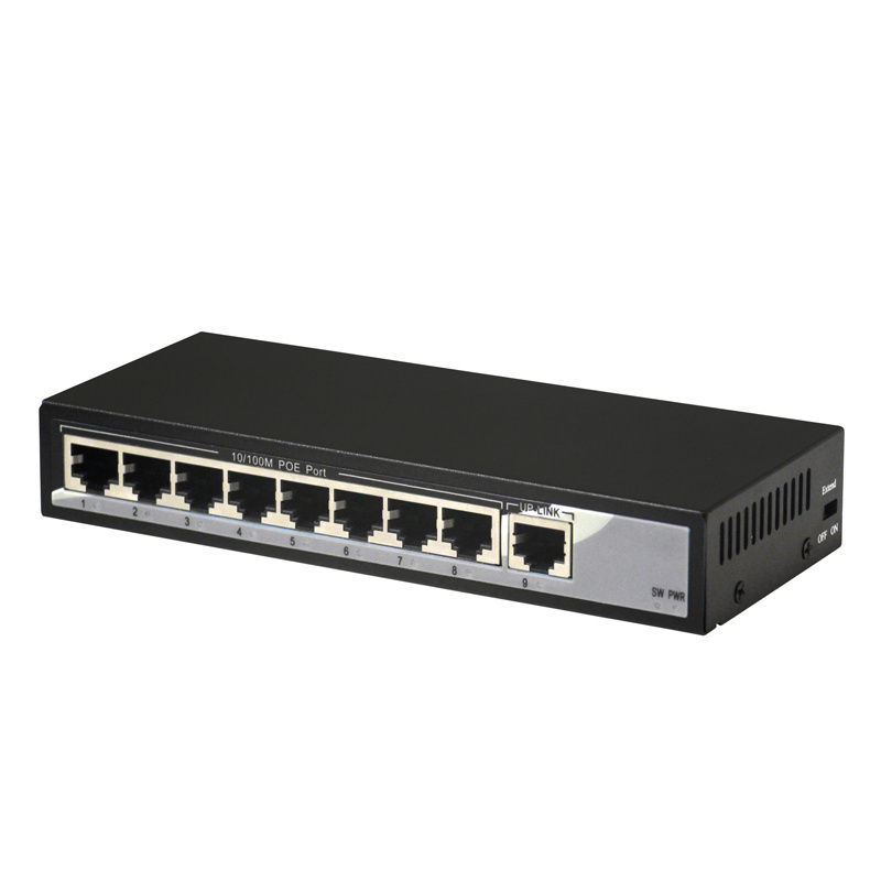 Gainstrong10/100mbps switch 8 port poe support 8 port reverse poe epon onu and poe network switch