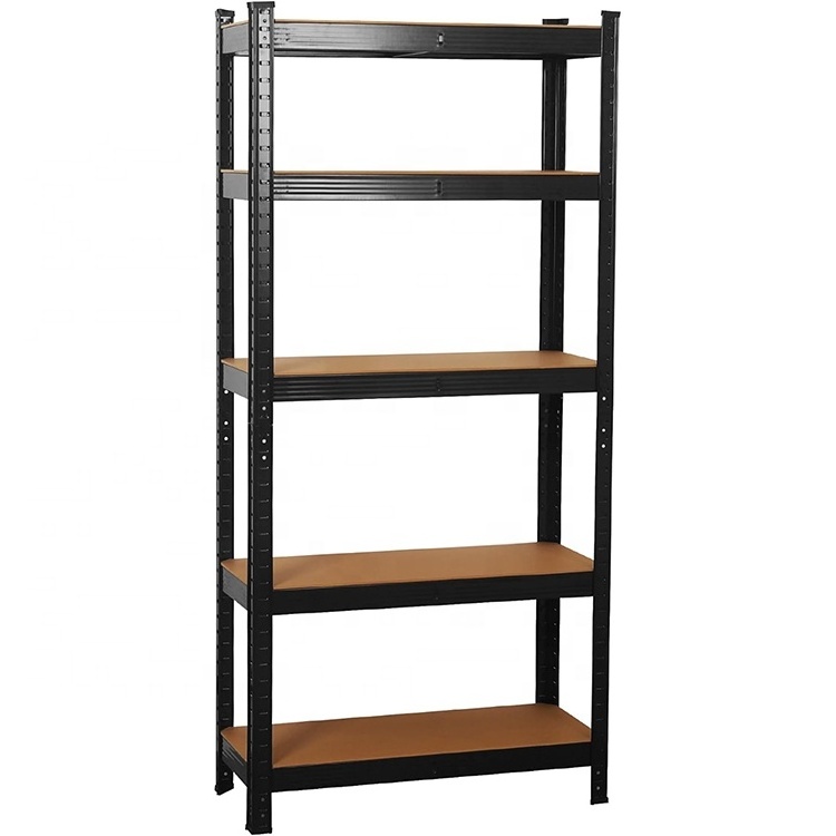 Metal Boltless Shelving Unit Silver Basement Shelving Unit 5 Shelves Height-Adjustable Functional Workshop Shelf Heavy Duty Rack