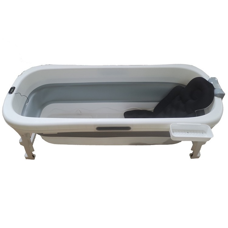 Portable Bathtub Adult Folding Bathtub Large Thicken Free Standing Soaking Barrel Foldable Massage Sweat Steam Bath Tub