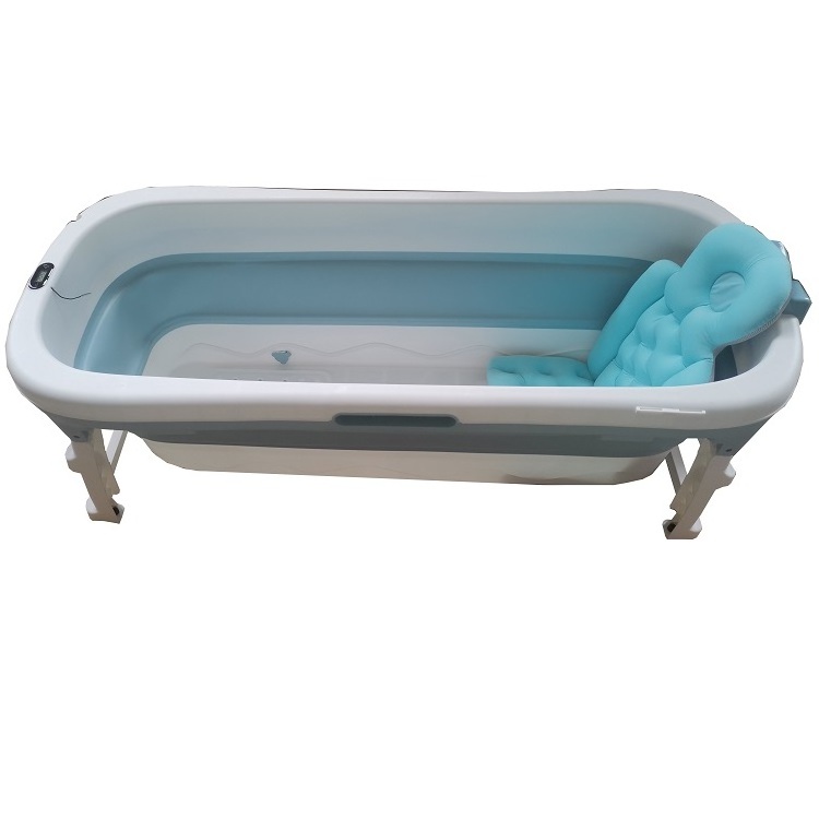 Portable Bathtub Adult Folding Bathtub Large Thicken Free Standing Soaking Barrel Foldable Massage Sweat Steam Bath Tub