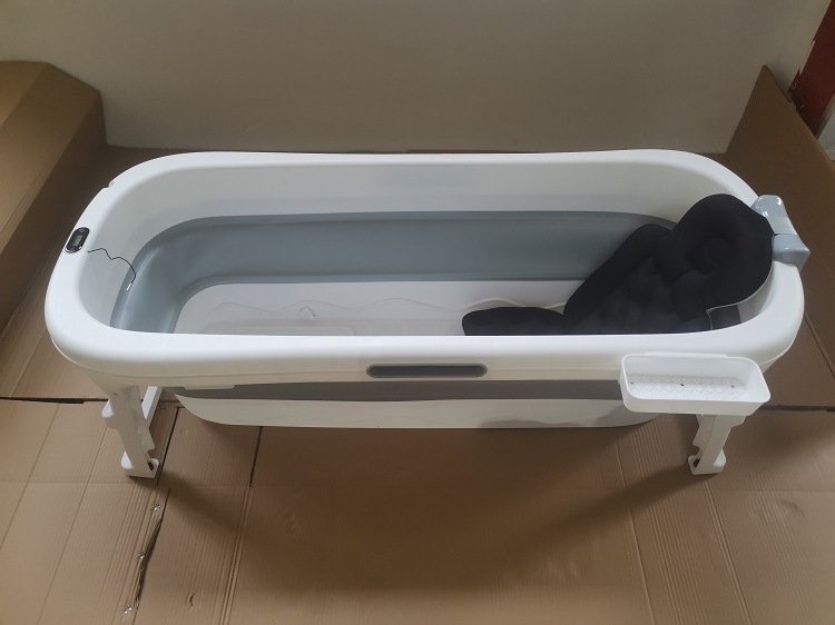 custom Household foldable baby Bathtub portable plastic adult washing SPA bathtub inflatable bathtub with cover