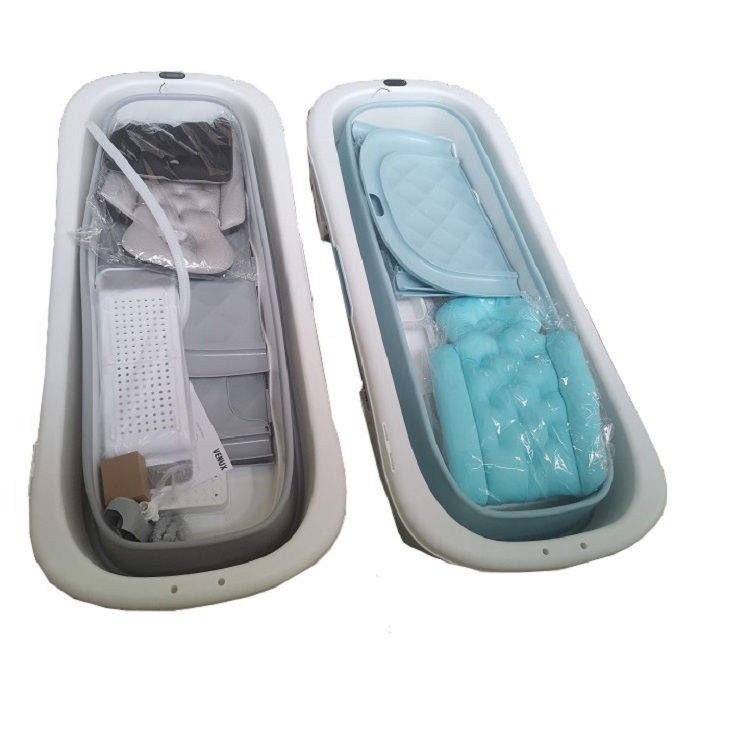 Portable Bathtub Adult Folding Bathtub Large Thicken Free Standing Soaking Barrel Foldable Massage Sweat Steam Bath Tub