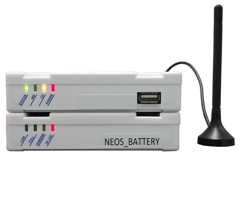 Emergency GSM lift phone with battery backup