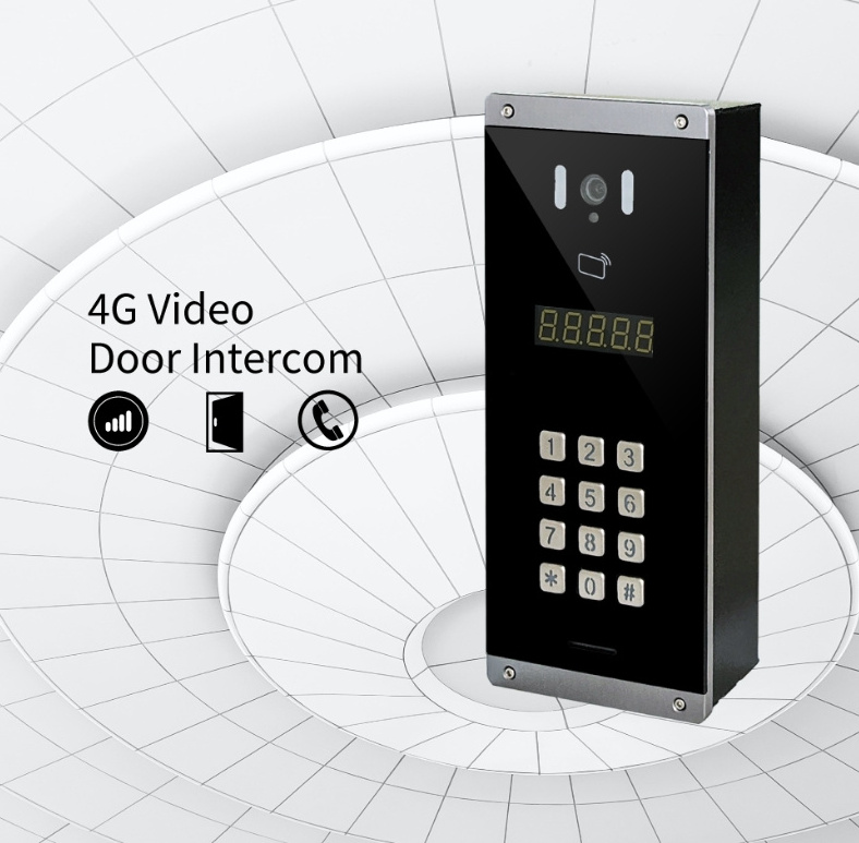 4G LTE Multi-Tenant 3G Video Intercom audio GSM door phone gate entry system IP intercom door  phone 4157