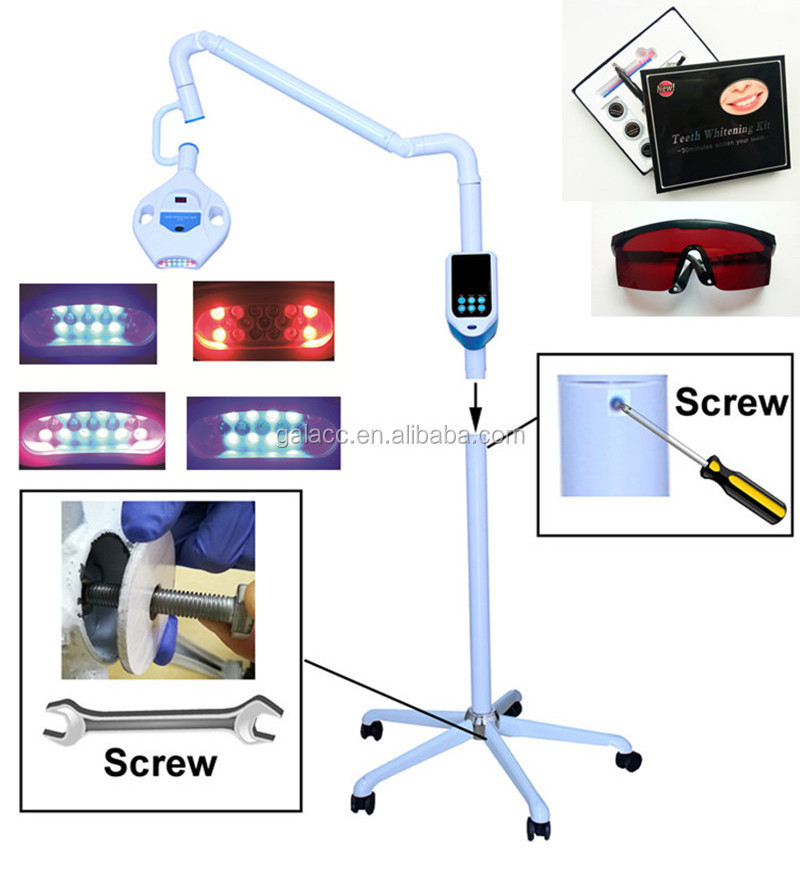 Plastic&Metal(Iron) Dental 3 Color LED teeth whitening lamp tooth whitening Machine Teeth whitening led light