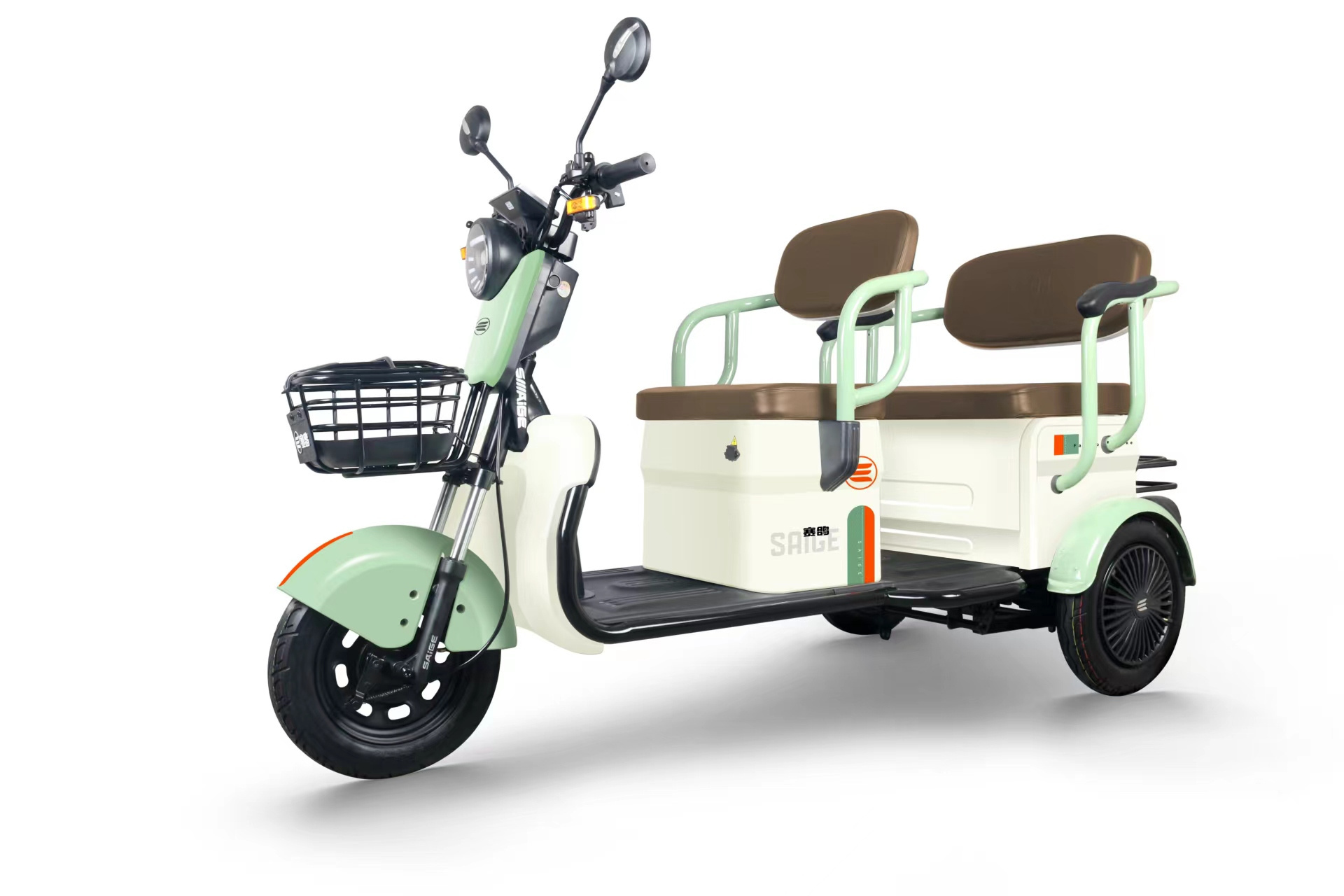 2024 3 wheel electric mobility scooter with fat tire 1400W 60V20Ah Lead-acid battery eec/coc electric motorcycle