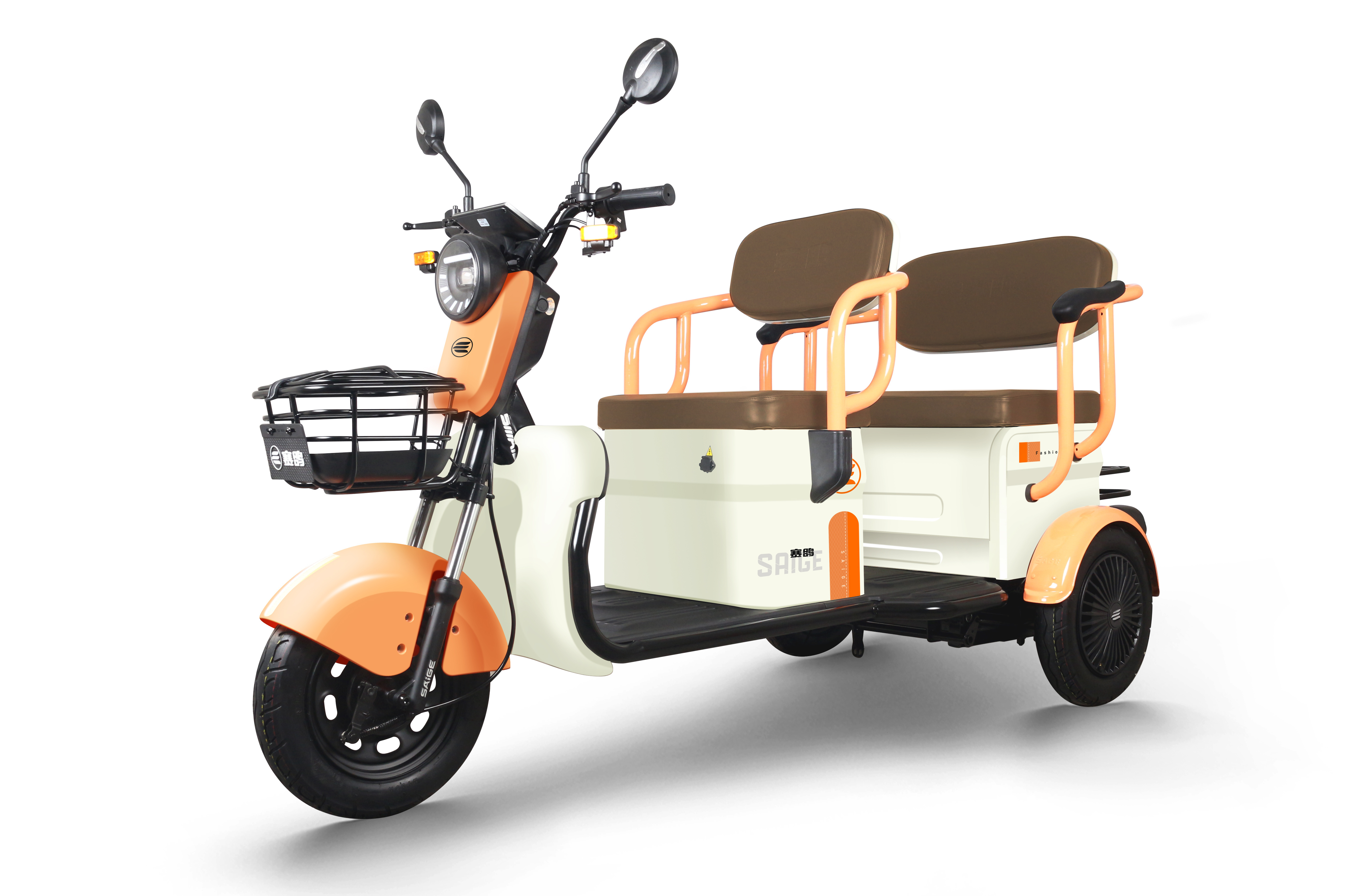 2024 3 wheel electric mobility scooter with fat tire 1400W 60V20Ah Lead-acid battery eec/coc electric motorcycle