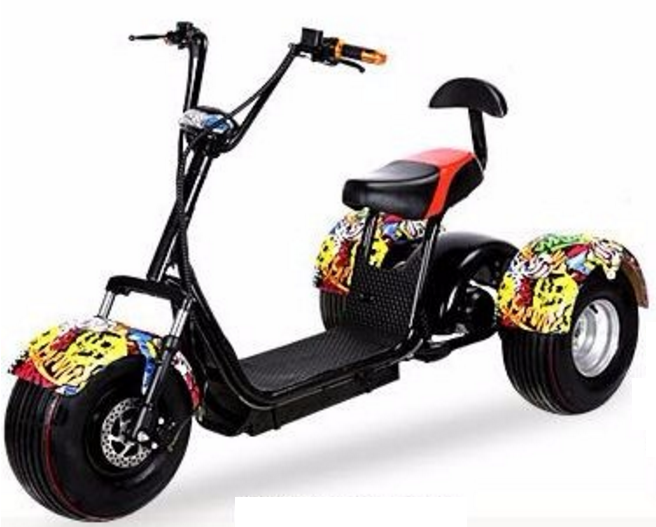 Tricycles 3 Wheel Electric Scooters Adult Fat Tire 1000W/1500W/2000W Tricycle