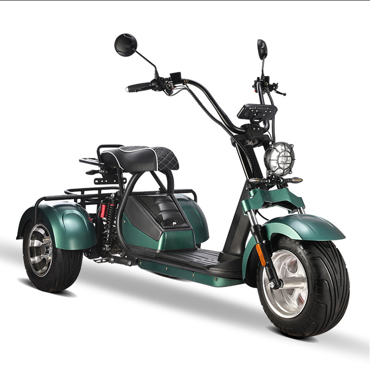 New product launch 3 wheel electric scooter with seat 1500W 2000W EEC COC electric tricycle CITYCOCO for adult