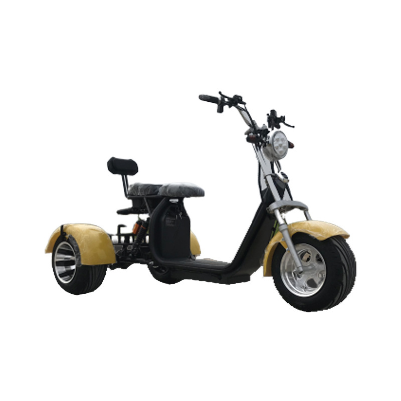 Galactique Three Wheels E Wide Wheel Electric Trike Scooter Sidecar