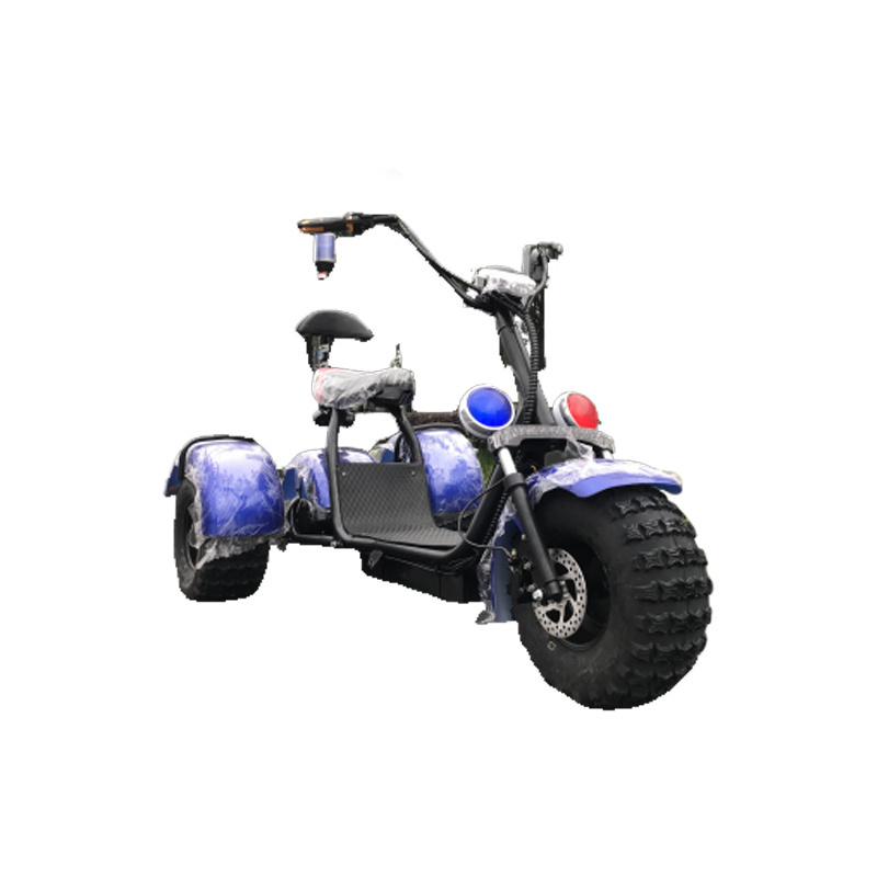 Galactique Three Wheels E Wide Wheel Electric Trike Scooter Sidecar