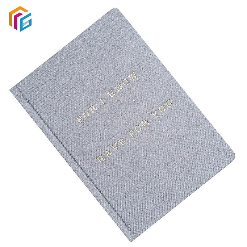 Free Sample Journal Manufacturer Printing Custom A5 Hardcover Pink Linen Fabric Cover Love Journals