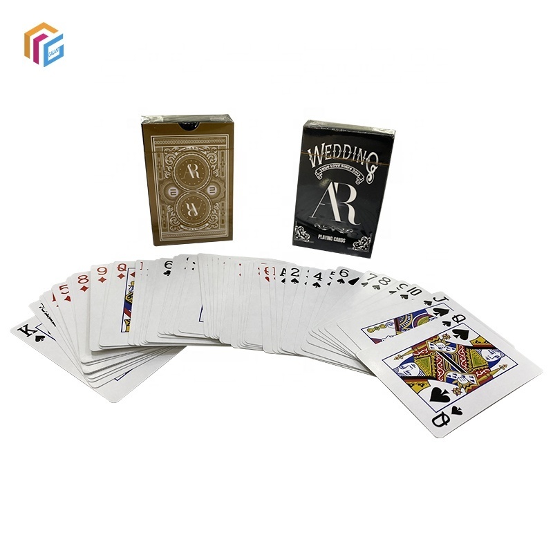 Custom Logo Design Full Colors Printing Advertising Playing Poker Cards with Box