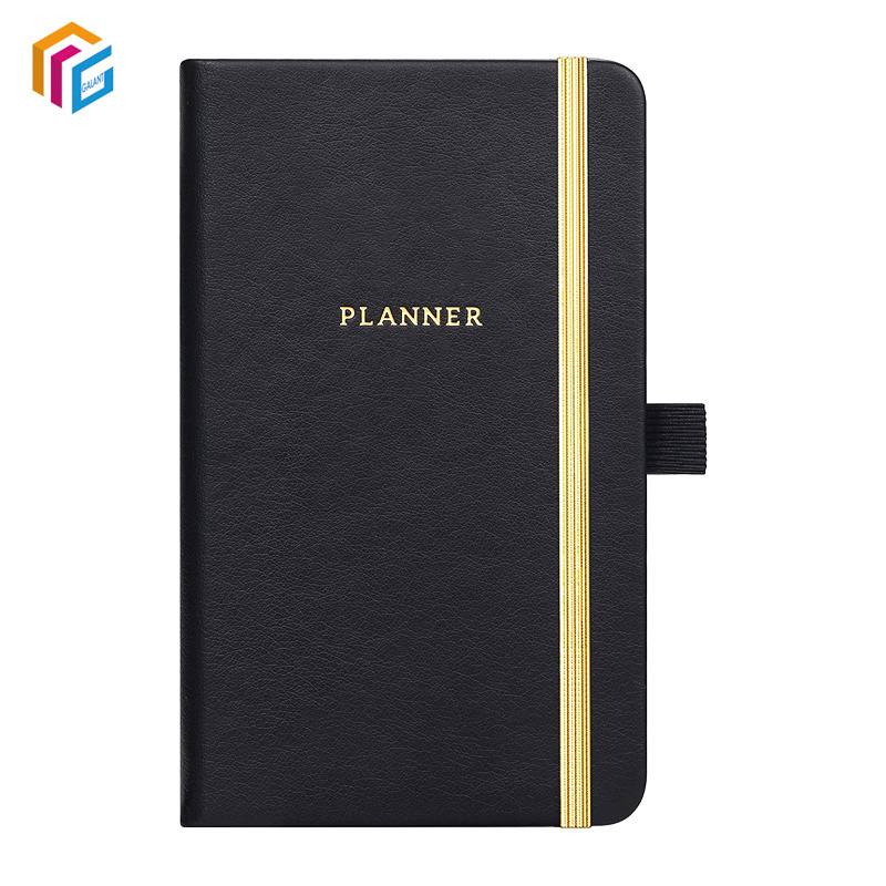 Custom Logo Design Printing Agenda Personalize Weekly Daily Planner A5 Pu Leather Hardcover Journal Diary Notebook