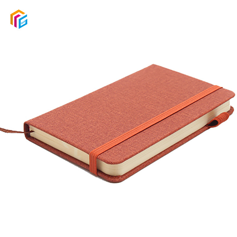 Logo Customized A5 pocket sublimation Notepad PU Leather Diary Note Book Custom Elastic band Hardcover Journal Notebook