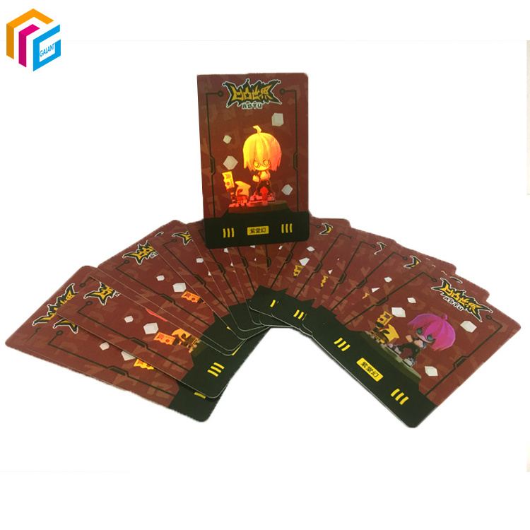 Waterproof Custom Print Color Tarot Card Decks Holographic Playing Cards with Guidebook