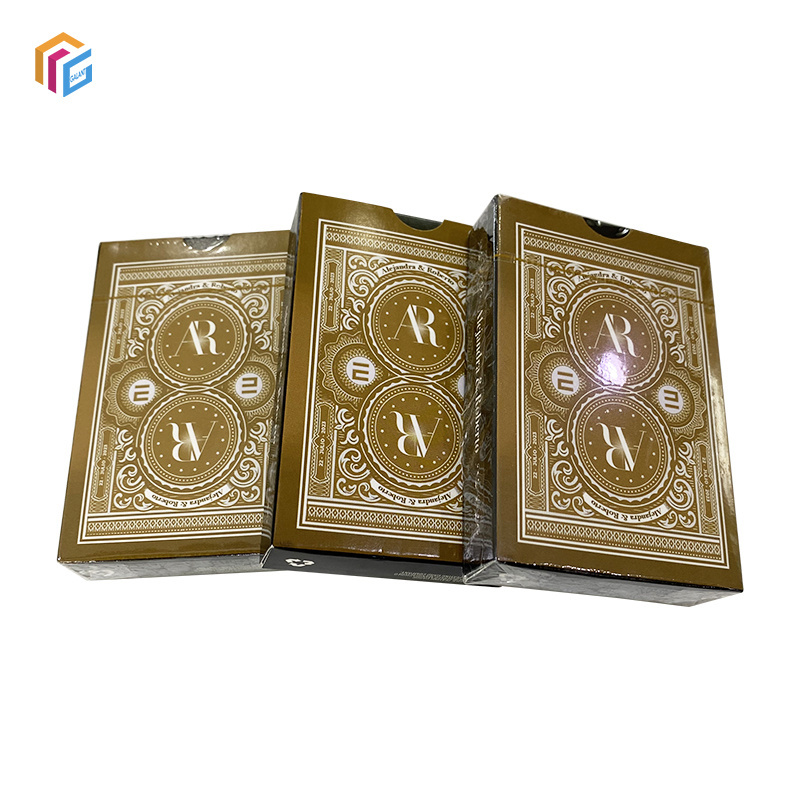 Custom Logo Printing Advertising Blue Core Luxury Poker Card Recyclable Eco-friendly 54 Paper Playing Cards