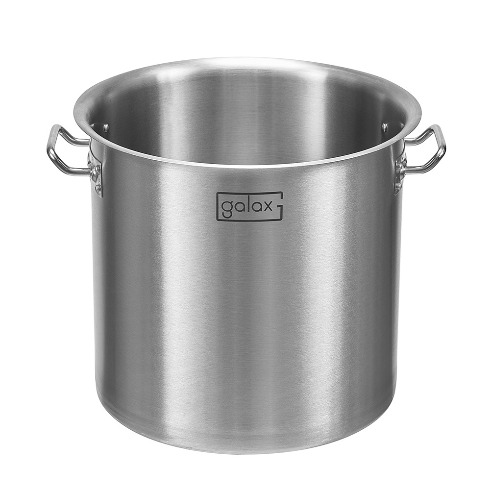 03 style 48L-213L Big  commercial cooking pots outdoor stainless steel cooking stock pots soup pot