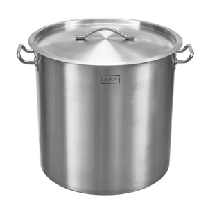 03 style 48L-213L Big  commercial cooking pots outdoor stainless steel cooking stock pots soup pot