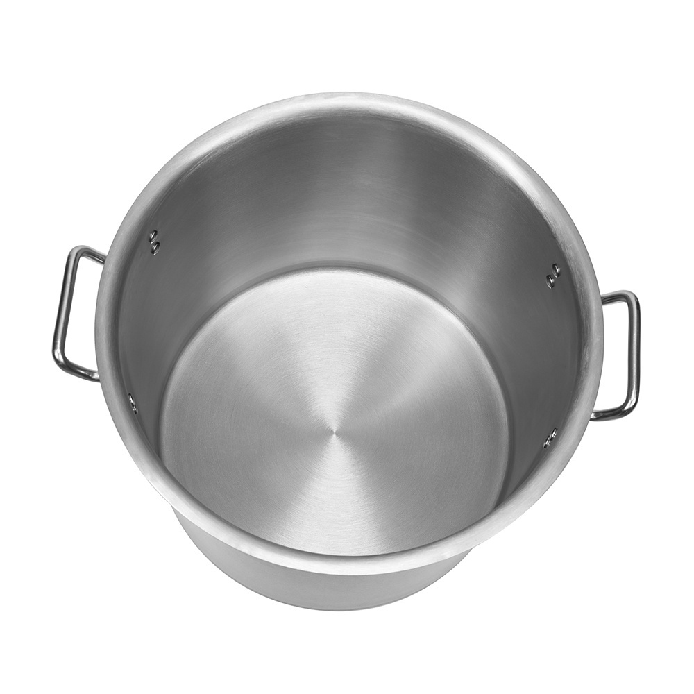 03 style 48L-213L Big  commercial cooking pots outdoor stainless steel cooking stock pots soup pot