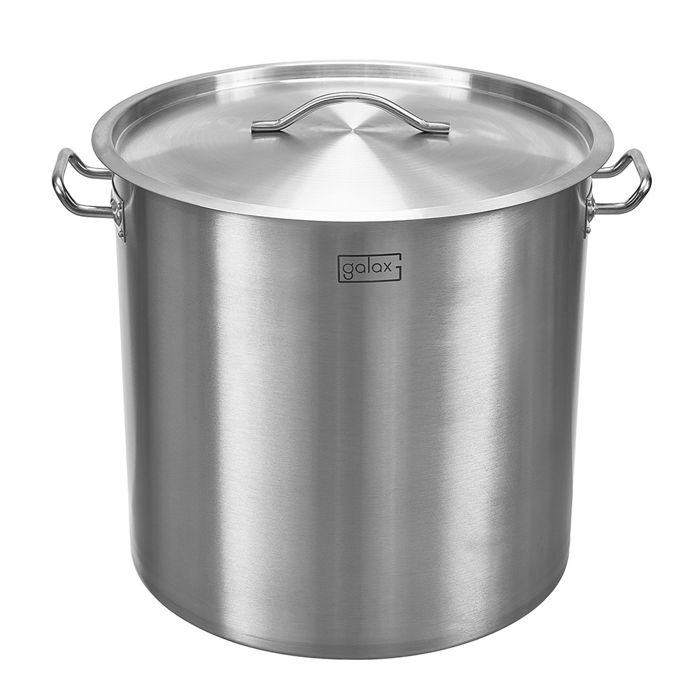 high quality 50L hotel soup pot 304 Stainless Steel cooking pot Stainless Steel Large Commercial Cooking Pots