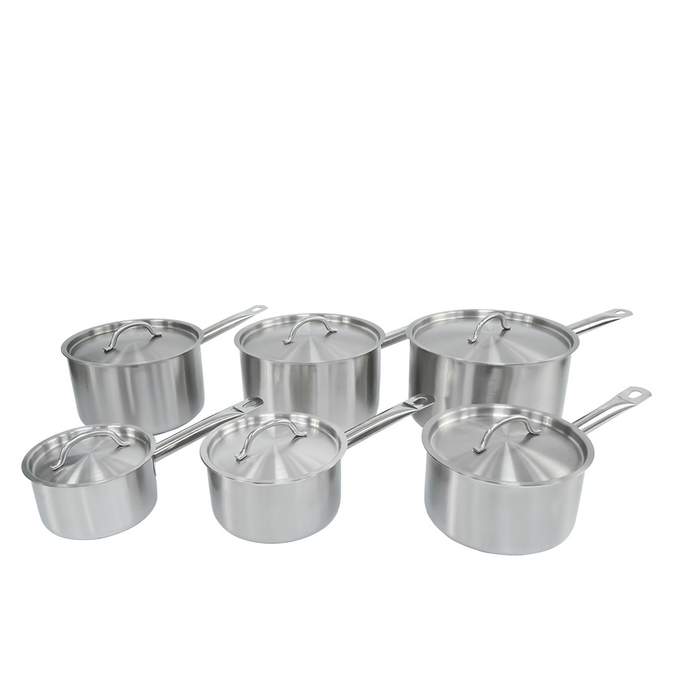 High Quality Non stick Cookware Multifunctional Premium Soup Pan Saucepan Stainless Steel Milk Pot Saucepan SS201