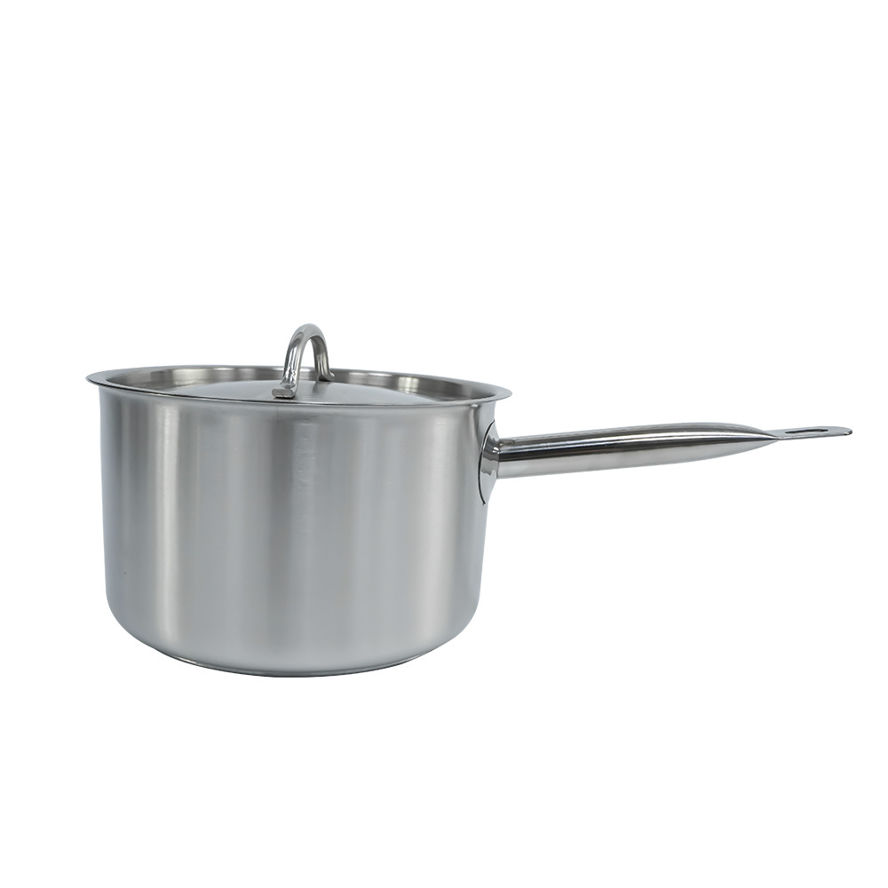 High Quality Non stick Cookware Multifunctional Premium Soup Pan Saucepan Stainless Steel Milk Pot Saucepan SS201