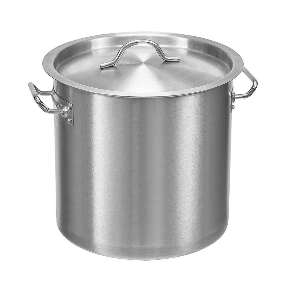 high quality 50L hotel soup pot 304 Stainless Steel cooking pot Stainless Steel Large Commercial Cooking Pots