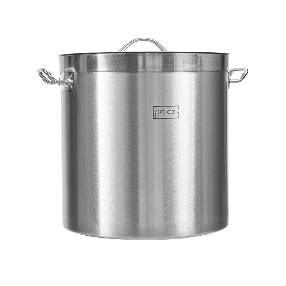 50L hotel soup pot 04 model   304 Stainless Steel cooking pot Stainless Steel Large Commercial Cooking Pots