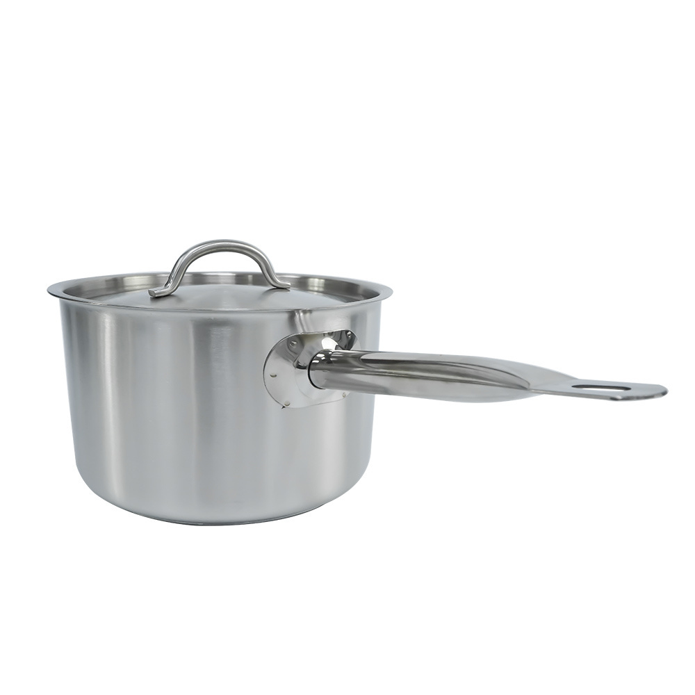 High Quality Non stick Cookware Multifunctional Premium Soup Pan Saucepan Stainless Steel Milk Pot Saucepan SS201