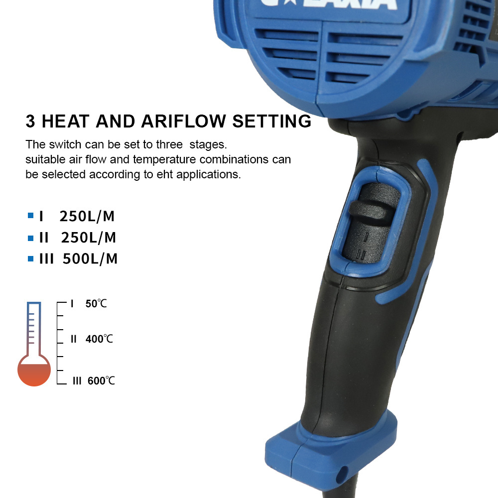 Electric 1800W Heat Gun for shrink soldering heating element hot air gun price blower air hot Over-heat protection